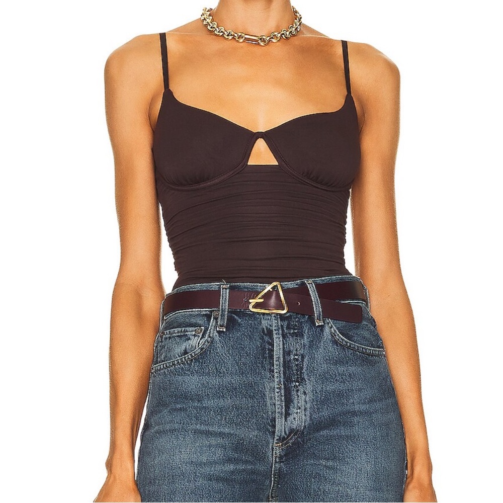 Jonathan Simkhai Tessi Underwire Cutout Bodysuit